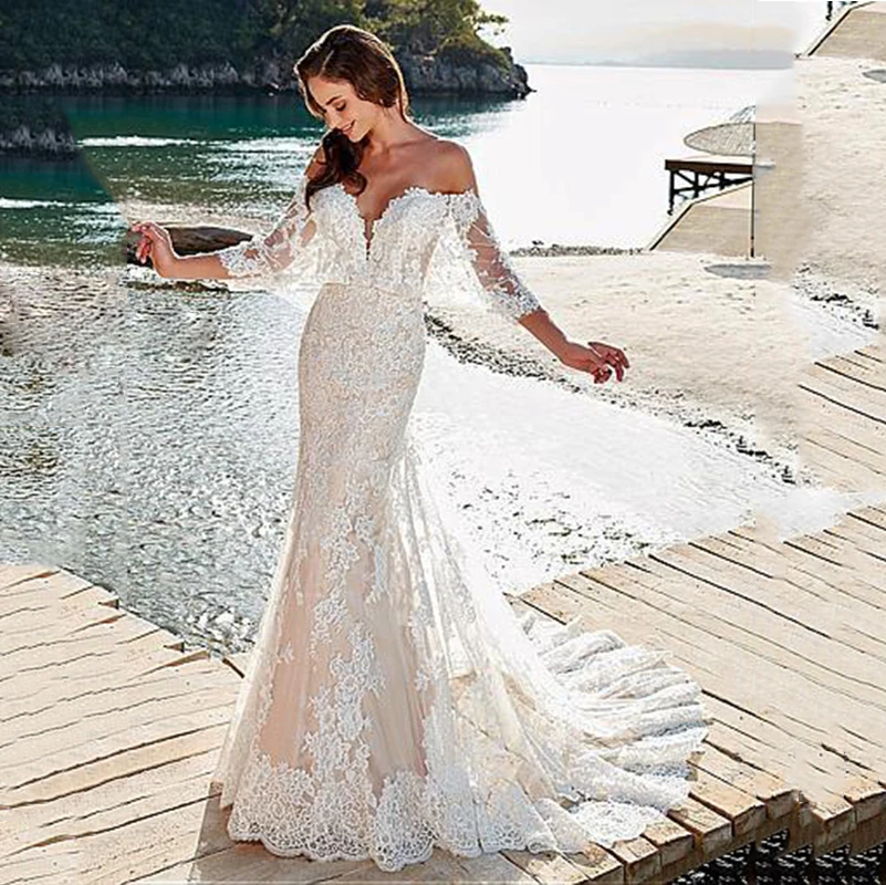 Женское платье с юбкой-годе, кружевное платье из фатина с открытыми плечами в стиле бохо, модель 2020
Женское платье с юбкой-годе, кружевное платье из фатина с открытыми плечами в стиле бохо, модель 2020