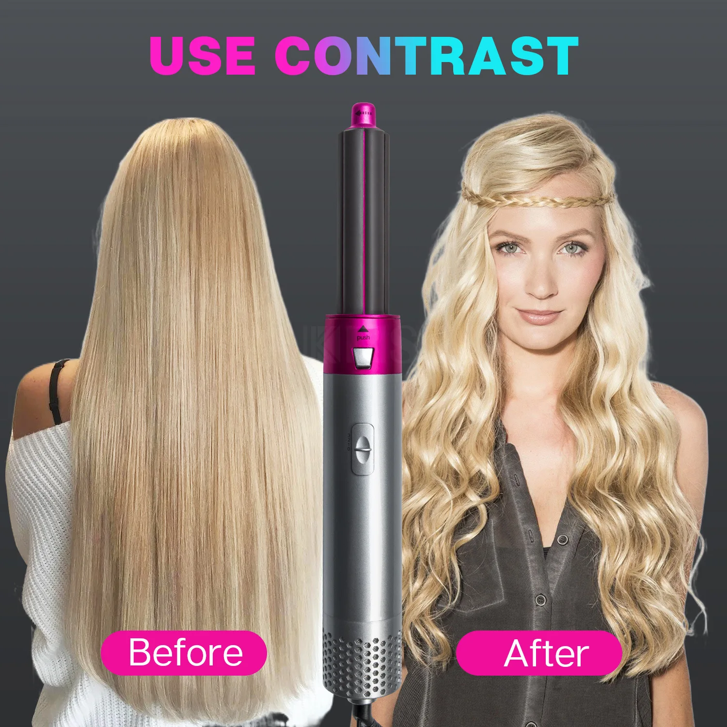 5 In1 Electric Blow Dryer Comb Hot Air Styler Hair Curling Wand Detachable Brush Hair Kit Negative Ion Hair Curler Straightener
5 In1 Electric Blow Dryer Comb Hot Air Styler Hair Curling Wand Detachable Brush Hair Kit Negative Ion Hair Curler Straightener