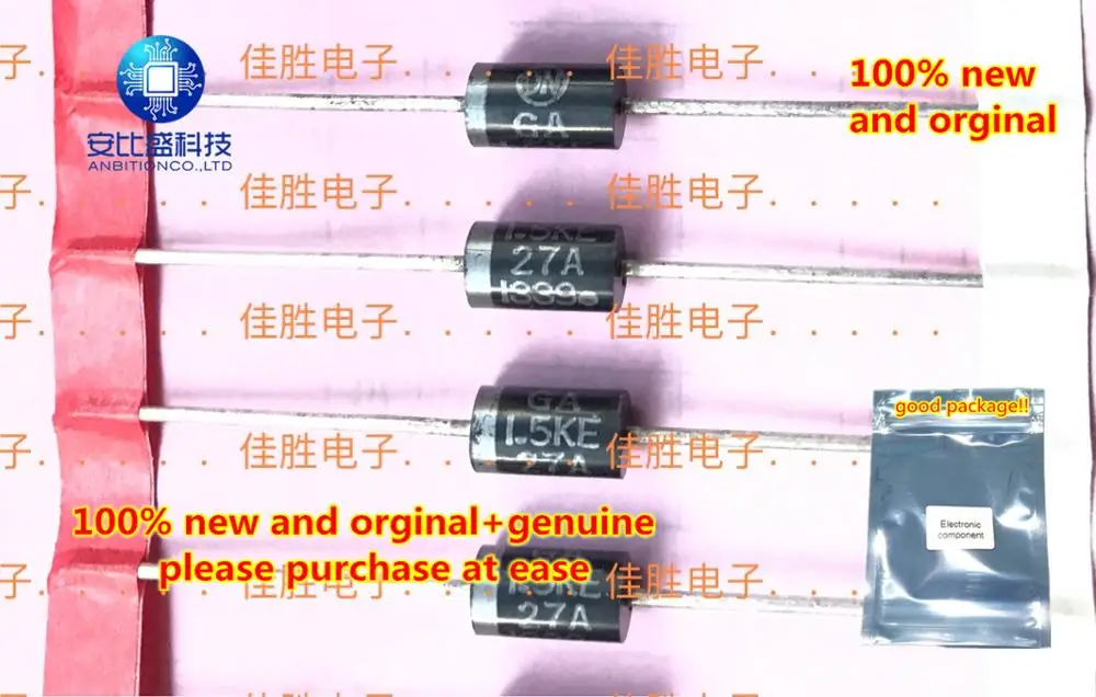 20 шт 100% новый и оригинальный 1.5KE27A 27V in line transient tube sotck|Чистящие принадлежности для