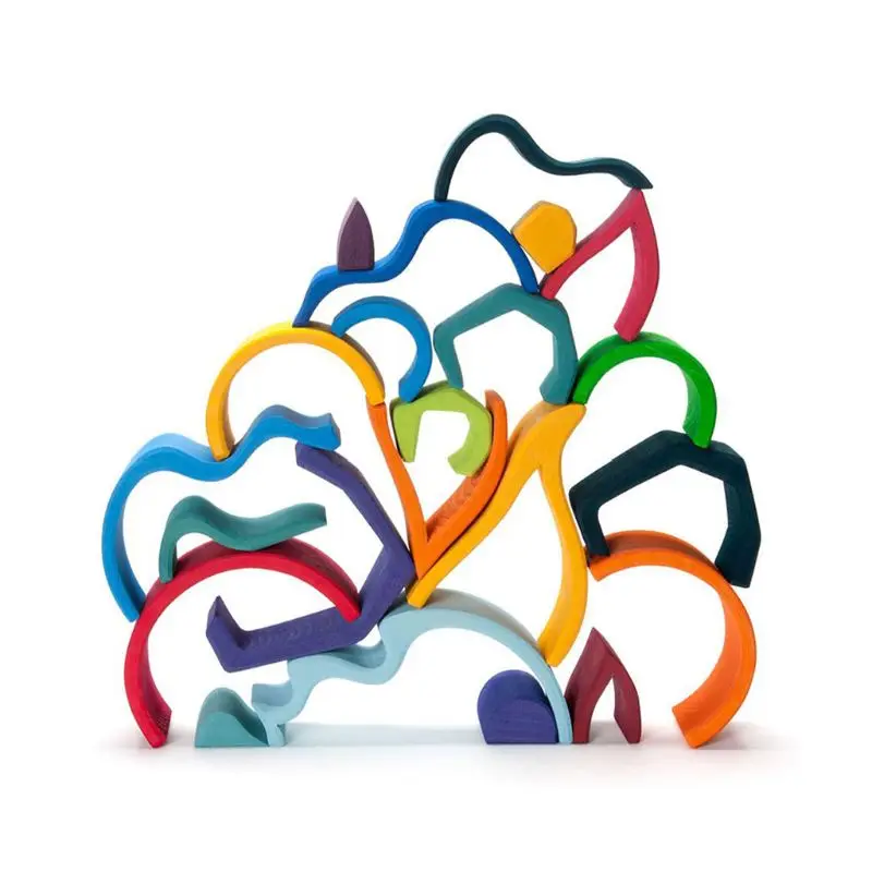 Kids Wooden Rainbow Building Blocks Sea Wave Hand-Eye Puzzle Educational Toys Birthday Gifts
Kids Wooden Rainbow Building Blocks Sea Wave Hand-Eye Puzzle Educational Toys Birthday Gifts