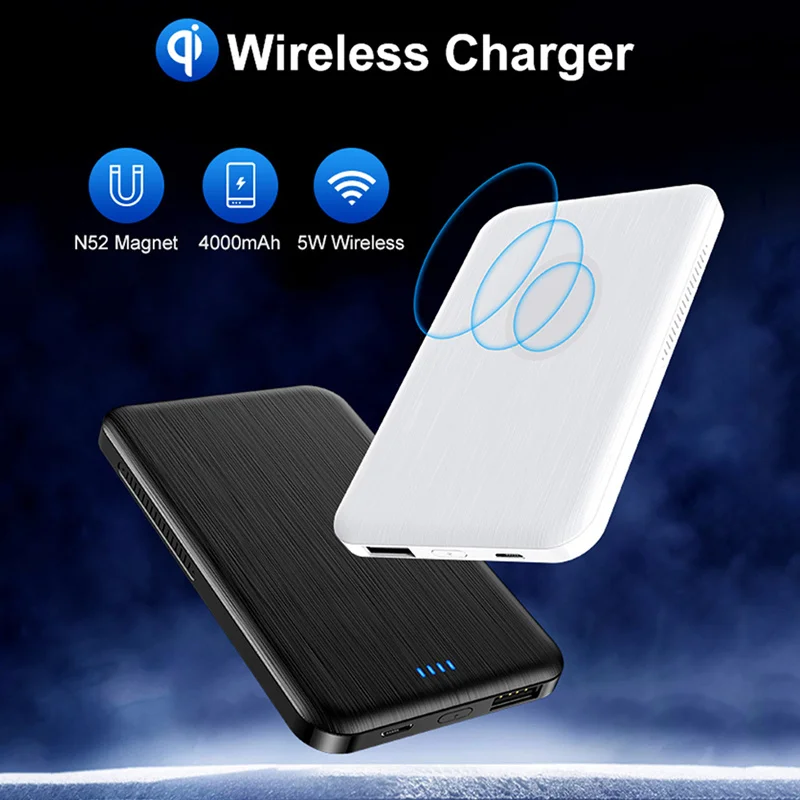 For 2021 NEW Magsafe powerbank Thin Slim External auxiliary battery For iphone 12 portable Magnetic Wireless power bank charger
For 2021 NEW Magsafe powerbank Thin Slim External auxiliary battery For iphone 12 portable Magnetic Wireless power bank charger