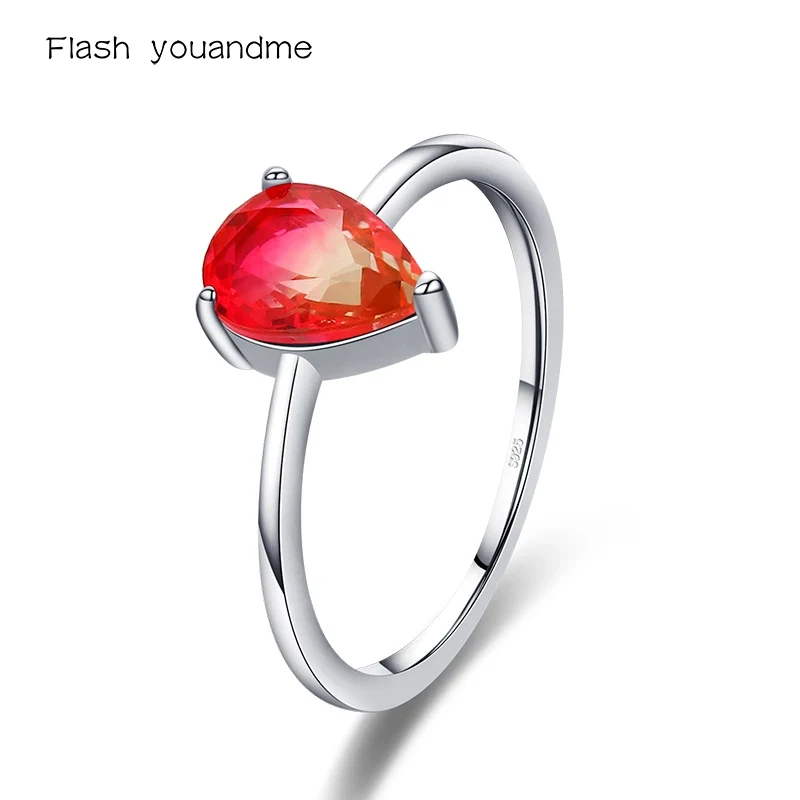 Sparkling Water Drop Rings Solid 925 Sterling Silver Elegant Candy Color Tourmaline Finger Ring For Women Fine Jewelry
Sparkling Water Drop Rings Solid 925 Sterling Silver Elegant Candy Color Tourmaline Finger Ring For Women Fine Jewelry