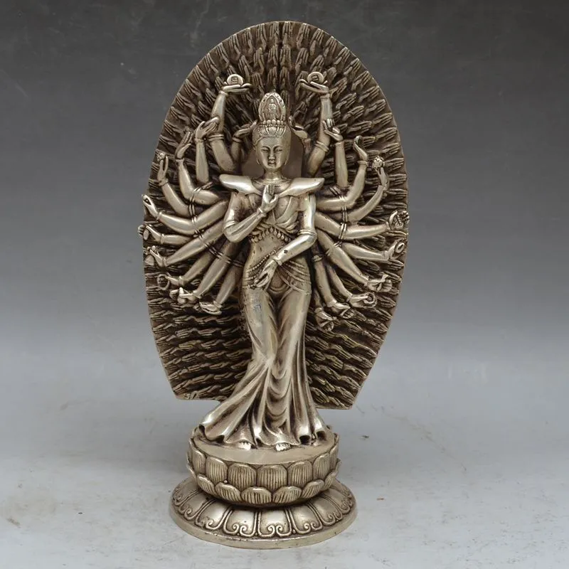Архаизм из чистой меди, серебро, тысяча рук, kwan-yin, подставка lotus kuan Yin feng shui, предметы домашнего интерьера
Архаизм из чистой меди, серебро, тысяча рук, kwan-yin, подставка lotus kuan Yin feng shui, предметы домашнего интерьера