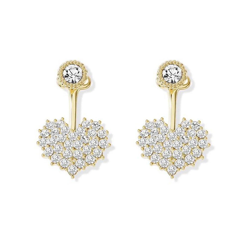 Mori girl heart temperament short hair ear jewelry love heart-shaped rhinestone earrings female new wild simple earrings
Mori girl heart temperament short hair ear jewelry love heart-shaped rhinestone earrings female new wild simple earrings