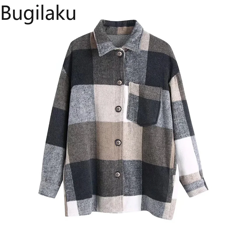Autumn 2022 American Style Loose Women Shirt Turn-down Collar Plaid Single-breasted Pockets Blouses Casual Soft Ladies Tops
Autumn 2022 American Style Loose Women Shirt Turn-down Collar Plaid Single-breasted Pockets Blouses Casual Soft Ladies Tops