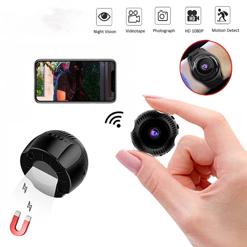 X7 1080P HD Mini WiFi Camera IR Night Vision Home Security IP Camera CCTV Motion Detection Baby Monitor Wireless DVR Camcorders
X7 1080P HD Mini WiFi Camera IR Night Vision Home Security IP Camera CCTV Motion Detection Baby Monitor Wireless DVR Camcorders