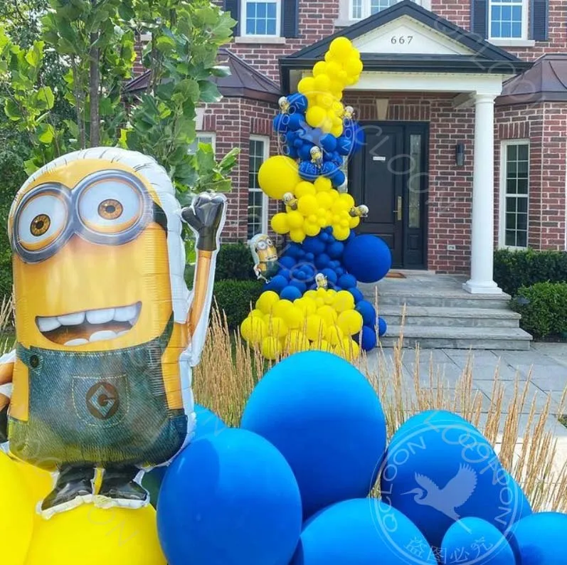 Navy Blue Yellow Cartoon Cartoon Yellow Character Latex Balloons Arch Garland Boys Girls Party Baby Shower Decorations Supplies
Navy Blue Yellow Cartoon Cartoon Yellow Character Latex Balloons Arch Garland Boys Girls Party Baby Shower Decorations Supplies