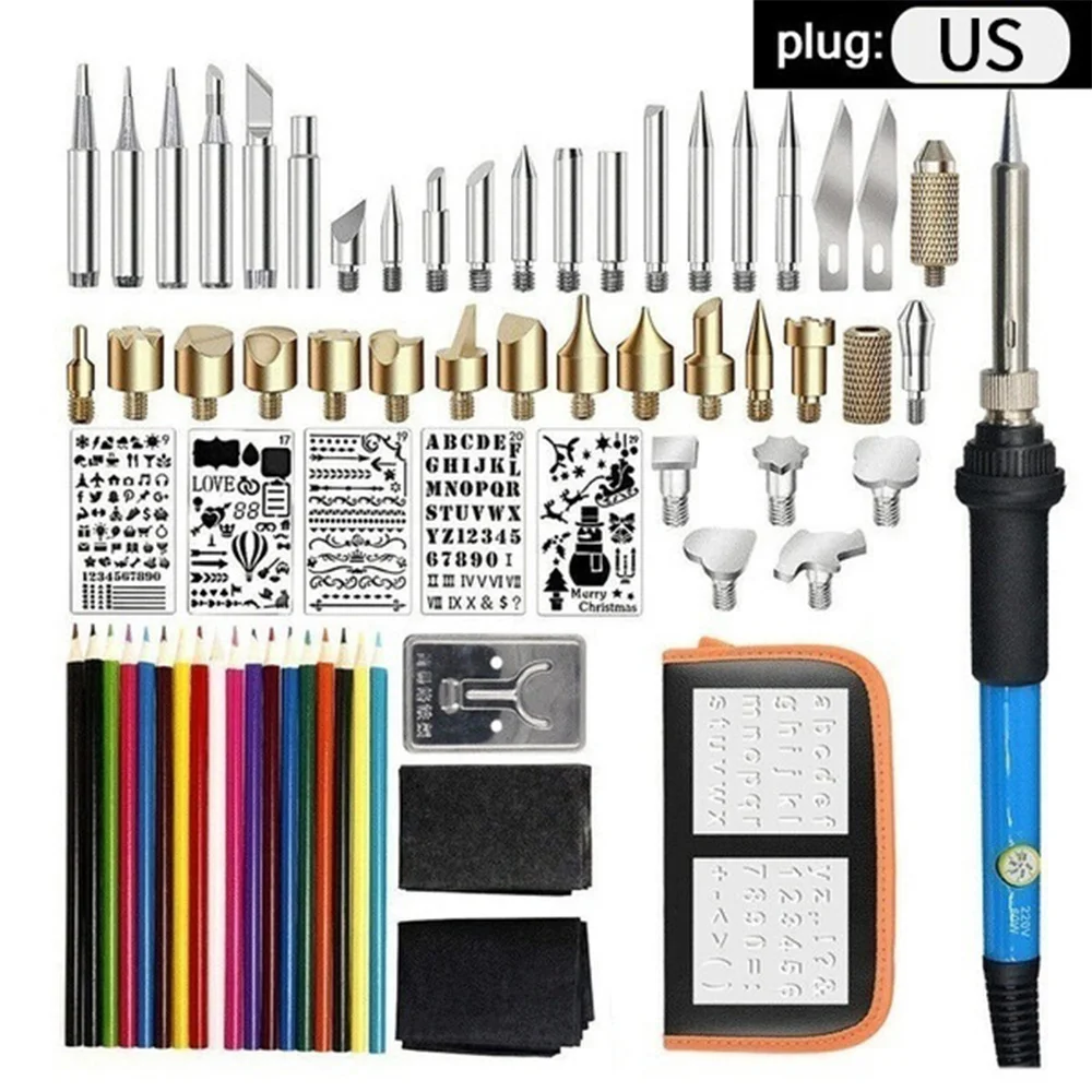 Electric Soldering Iron Wood Burning Kit Multifunction Durable 7pcs/28pcs/37pcs/71pcs EU/US Pyrography Tool Craft Set
Electric Soldering Iron Wood Burning Kit Multifunction Durable 7pcs/28pcs/37pcs/71pcs EU/US Pyrography Tool Craft Set