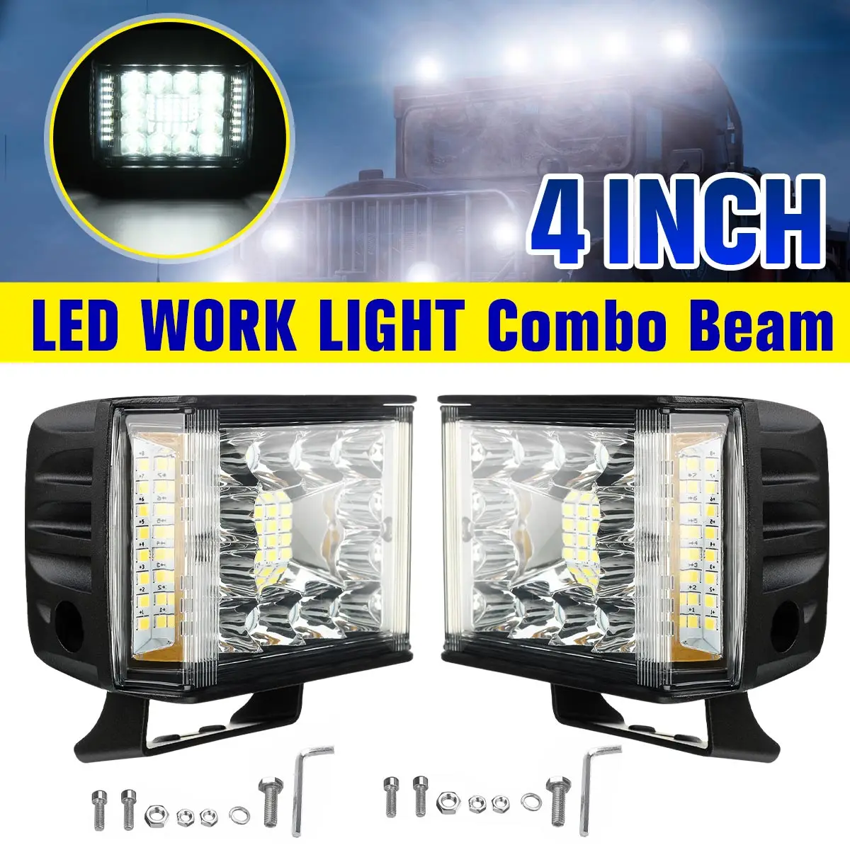 2PCS 4 Inch LED Working Lights bar Flood Spot Combo work light for Car Offroad tractor ATV SUV led bar 4x4 12V Driving Lights
2PCS 4 Inch LED Working Lights bar Flood Spot Combo work light for Car Offroad tractor ATV SUV led bar 4x4 12V Driving Lights