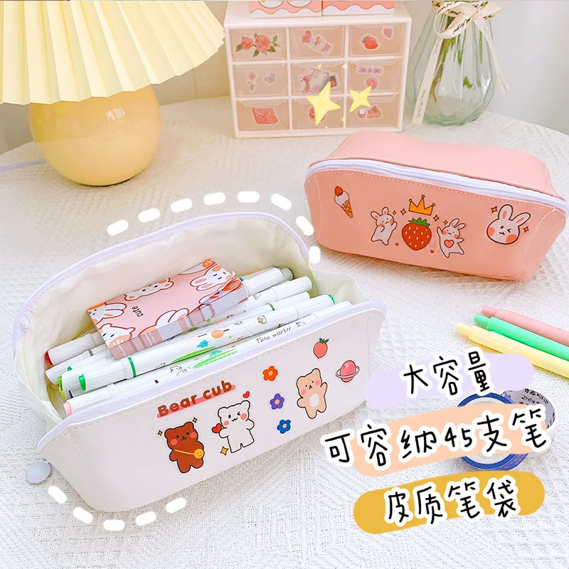 Cute Pu Pencil Case Pencil Bag School Large Capacity Pencil Box for Girls Student Stationery Office Supplies
Cute Pu Pencil Case Pencil Bag School Large Capacity Pencil Box for Girls Student Stationery Office Supplies