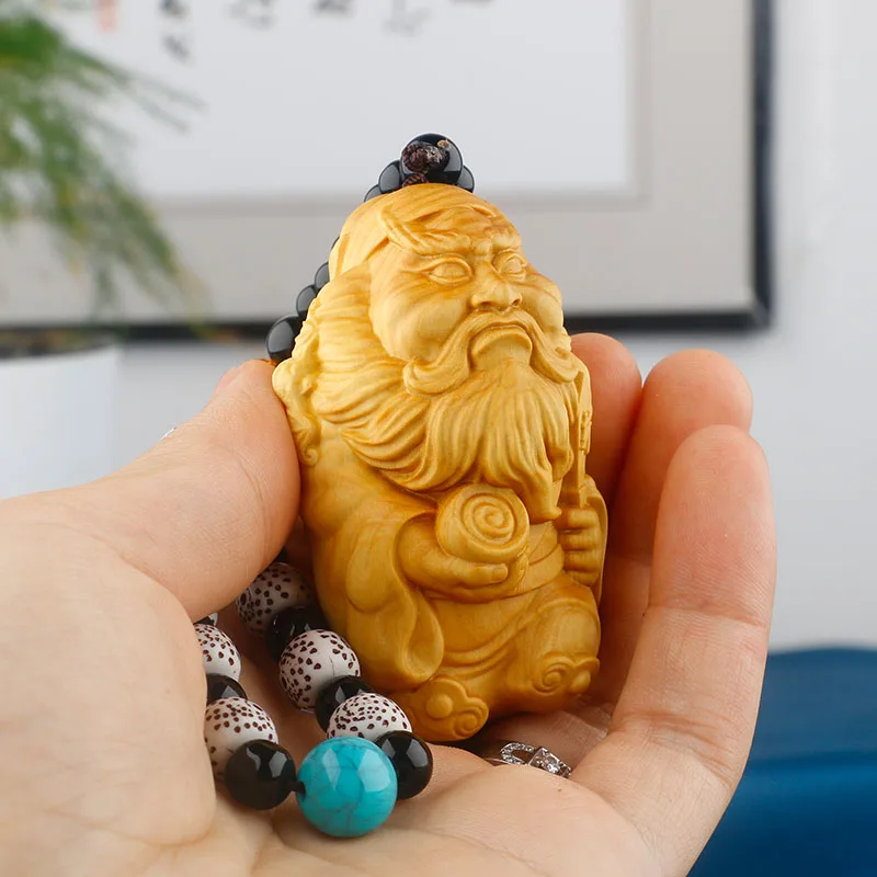 JM029 - 7 X 4 X 3.6 CM Zhong Kui Boxwood Carving Figurine Small Sculpture Feng Shui Home Decor
JM029 - 7 X 4 X 3.6 CM Zhong Kui Boxwood Carving Figurine Small Sculpture Feng Shui Home Decor