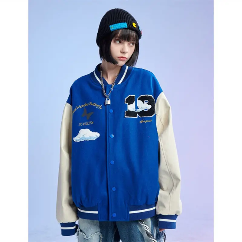 Autumn Girls Blue Corduroy Coat Baseball Uniform Jacket Bomber Women Clothes Female Ladies Harajuku Streetwear Loose Gothic
Autumn Girls Blue Corduroy Coat Baseball Uniform Jacket Bomber Women Clothes Female Ladies Harajuku Streetwear Loose Gothic