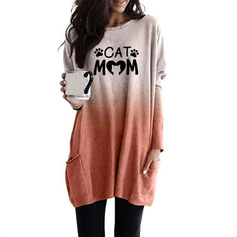 Hoodies For Women CAT MOM Cat Paw Letters Print Cute Pullovers Women Casual Plus Size Pockets Sweatshirts Tops Kawaii Hoodies
Hoodies For Women CAT MOM Cat Paw Letters Print Cute Pullovers Women Casual Plus Size Pockets Sweatshirts Tops Kawaii Hoodies