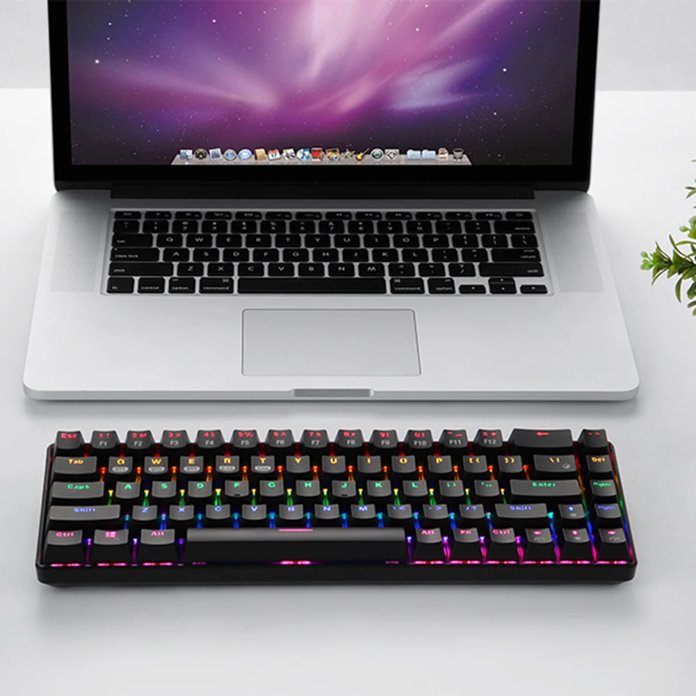 New Mechanical Keyboard 68-Key Multi Device 3 Mode + 2.4GHz Wireless + Wired Mechanical Gaming Keyboard for Laptop PC
New Mechanical Keyboard 68-Key Multi Device 3 Mode + 2.4GHz Wireless + Wired Mechanical Gaming Keyboard for Laptop PC