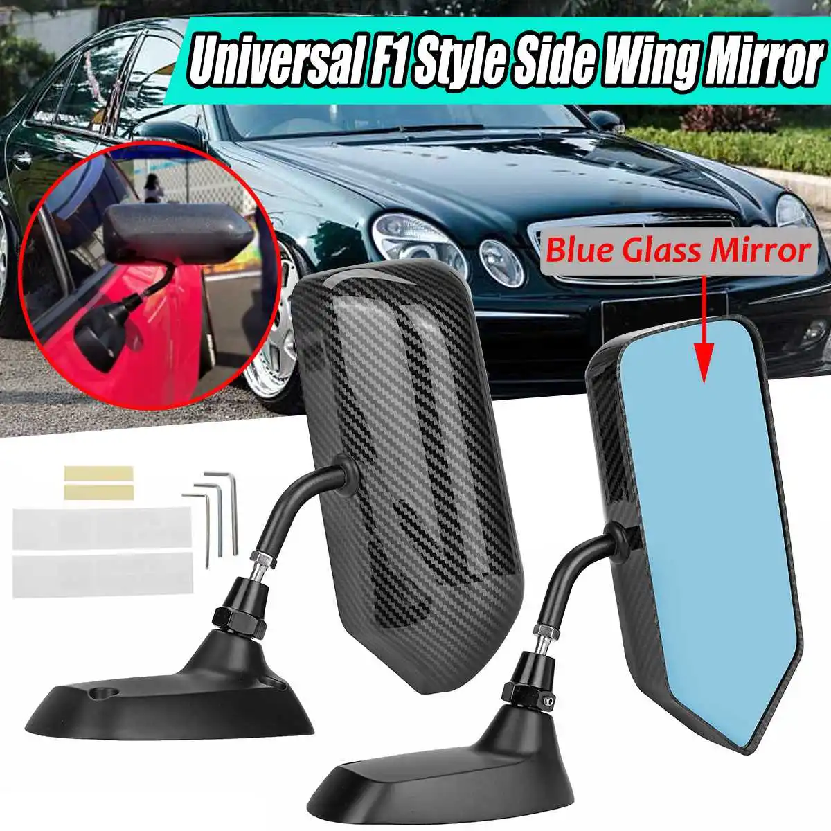 Pair F1 Style Car Side Rearview Mirrors Door Wing Rear View Mirror Universal For Benz For BMW For AUDI For VW For Honda For Ford
Pair F1 Style Car Side Rearview Mirrors Door Wing Rear View Mirror Universal For Benz For BMW For AUDI For VW For Honda For Ford