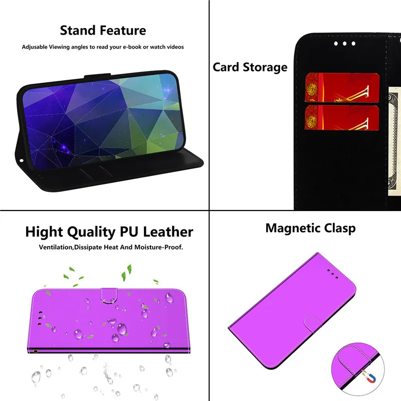 Mirror Leather Phone Case For Samsung Galaxy A12 A32 A42 A52 A72 5G A02S XCover 5 Smooth Wallet Stand Card Slot Phone Bags
Mirror Leather Phone Case For Samsung Galaxy A12 A32 A42 A52 A72 5G A02S XCover 5 Smooth Wallet Stand Card Slot Phone Bags
