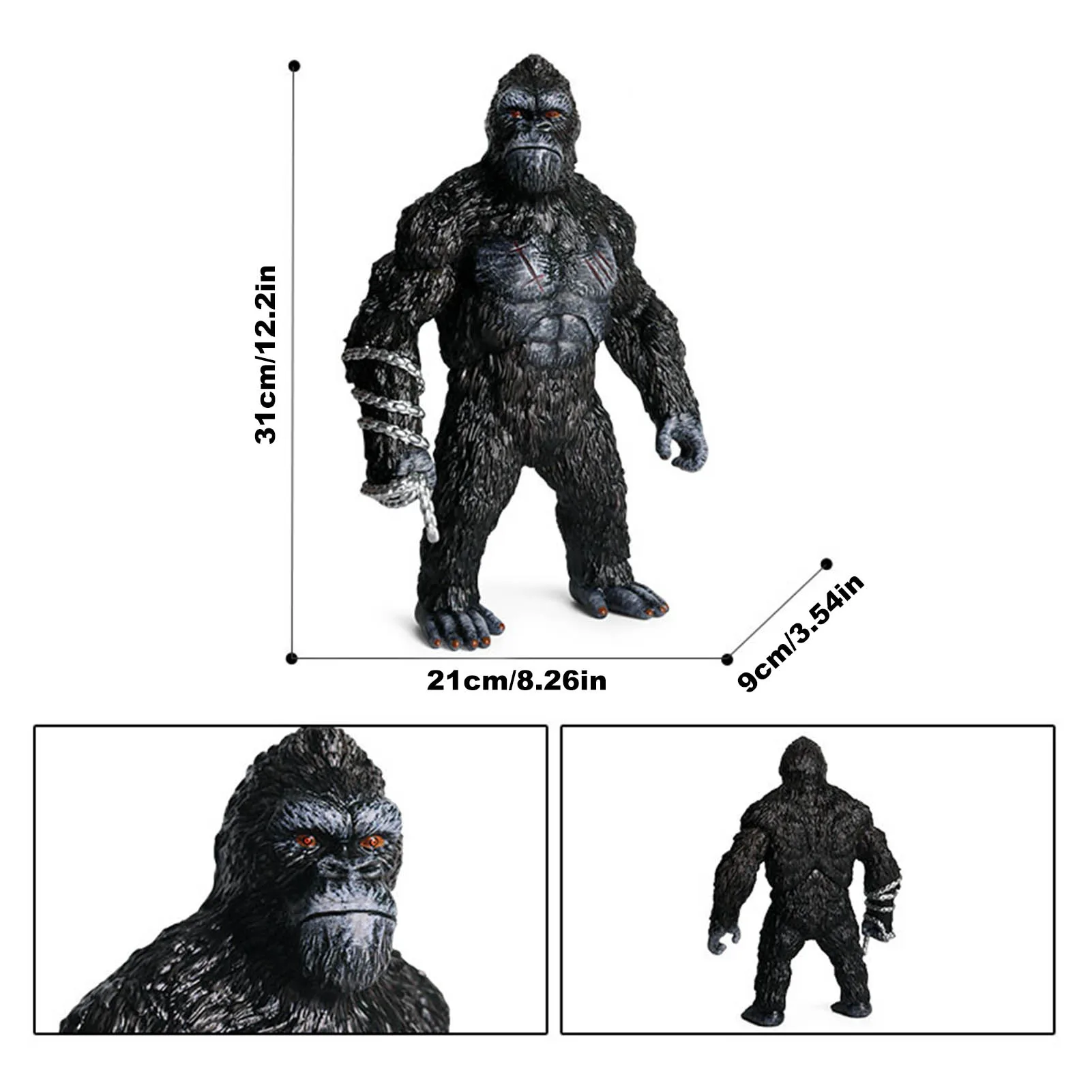 Gorilla Figure Realistic Animal Model Toy Collectible Showpiece Home Decoration Model Toy Living Room Decoration Birthday Gifts
Gorilla Figure Realistic Animal Model Toy Collectible Showpiece Home Decoration Model Toy Living Room Decoration Birthday Gifts
