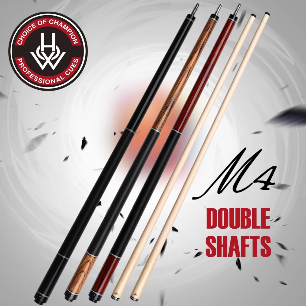 

HOW M4 Billiard Cue 12.8mm Irish Iinen Grip Rare Solid Two M4 Pro Shafts 3Choices Pool Cue Handmade Stick Kit For Dropshippings