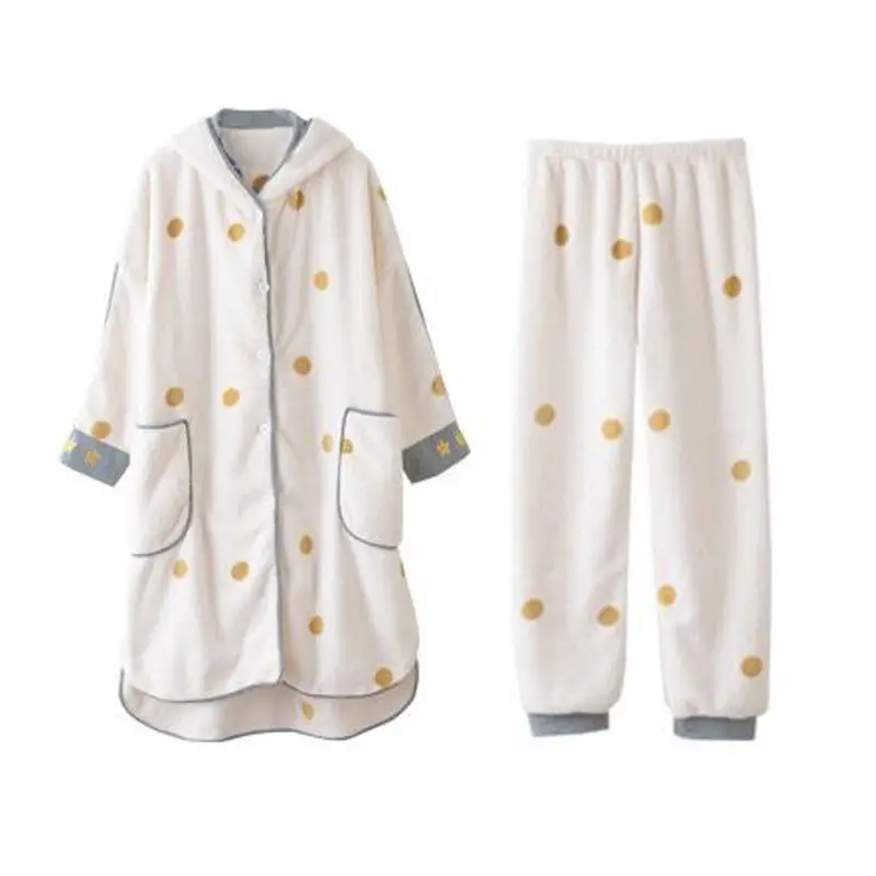 Autumn Winter Thick Warm Flannel Long Sleeve Nightgown for Women Coral Velvet Sleepwear Night Dress Nightdress Nighty F278
Autumn Winter Thick Warm Flannel Long Sleeve Nightgown for Women Coral Velvet Sleepwear Night Dress Nightdress Nighty F278