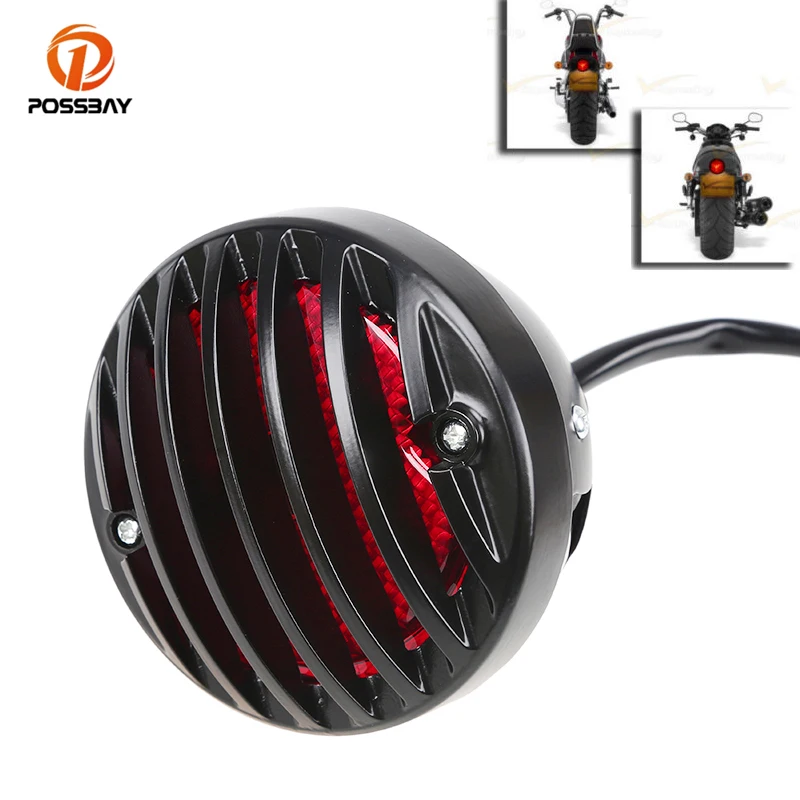 POSSBAY Universal Motorcycle Brake Light Red Stop Tail Lamp Black Round Grilles motorbike Integrated Taillight 12V For Yamaha
POSSBAY Universal Motorcycle Brake Light Red Stop Tail Lamp Black Round Grilles motorbike Integrated Taillight 12V For Yamaha