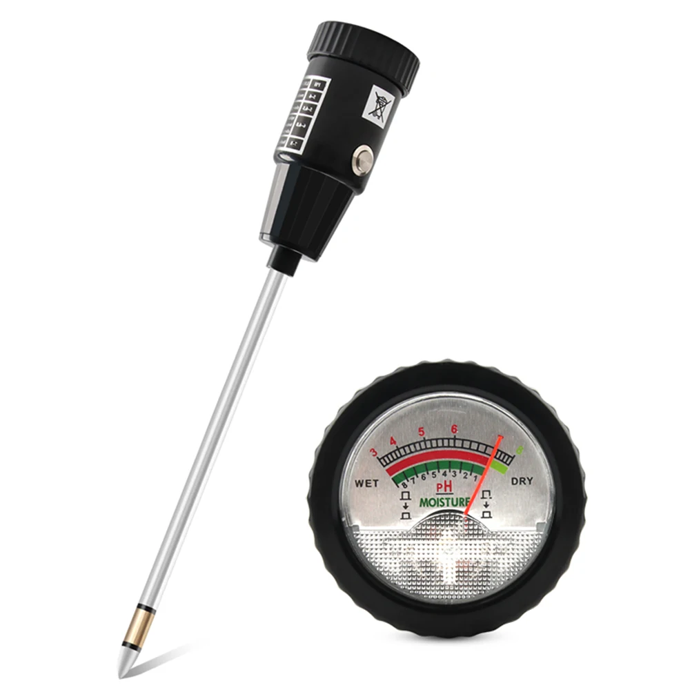 Soil Tester pH & Humidity Tester Soil pH Value & Moisture Testing Tool No Battery Required for Garden Planting Cultivating
Soil Tester pH & Humidity Tester Soil pH Value & Moisture Testing Tool No Battery Required for Garden Planting Cultivating
