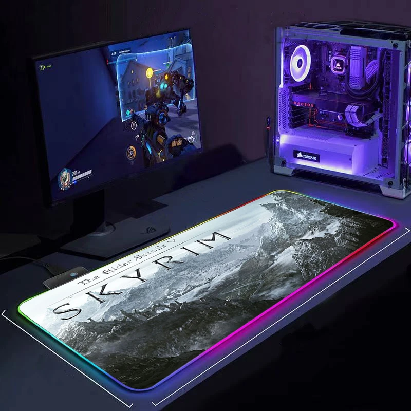 The Elder Scrolls V Skyrim Anime Gaming RGB MousePad Large Locking Edge Speed Game Gamer LED Mouse Pad Soft Laptop Mat for CSGO
The Elder Scrolls V Skyrim Anime Gaming RGB MousePad Large Locking Edge Speed Game Gamer LED Mouse Pad Soft Laptop Mat for CSGO