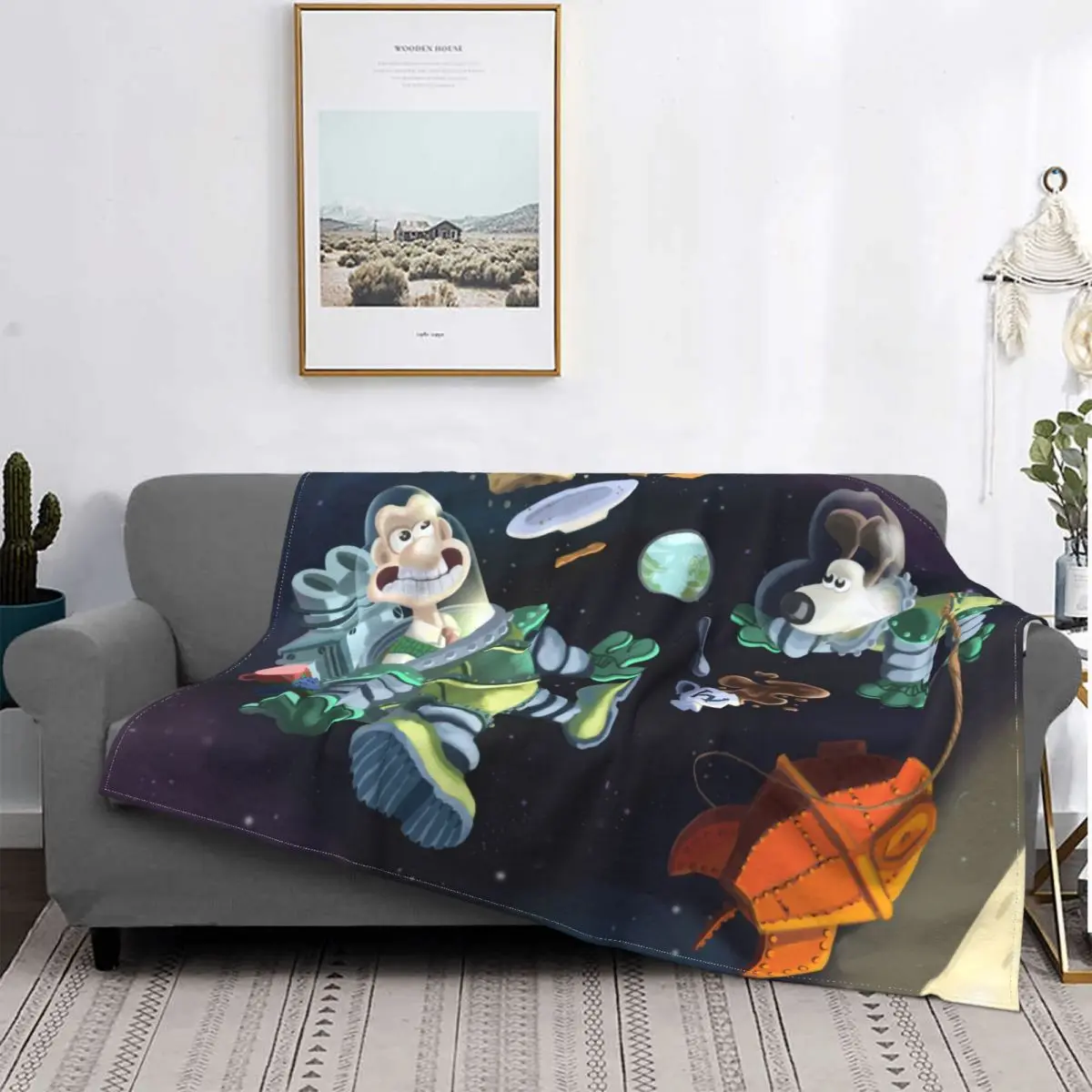 Wallace Gromit Hilarious Animation Blanket Flannel In Space Cozy Soft FLeece Bedspread
Wallace Gromit Hilarious Animation Blanket Flannel In Space Cozy Soft FLeece Bedspread