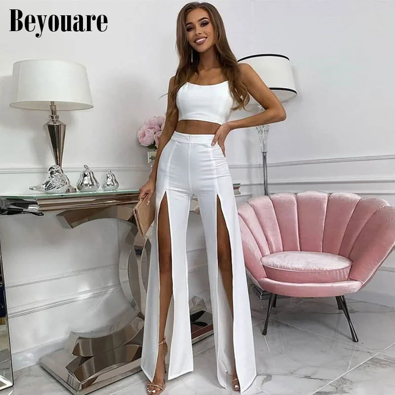 Beyouare Autumn Hipster High Split Pants Women's Flared Pants Wide Leg Trousers Fashion Stretchy Streetwear Solid Wild Bottoms
Beyouare Autumn Hipster High Split Pants Women's Flared Pants Wide Leg Trousers Fashion Stretchy Streetwear Solid Wild Bottoms