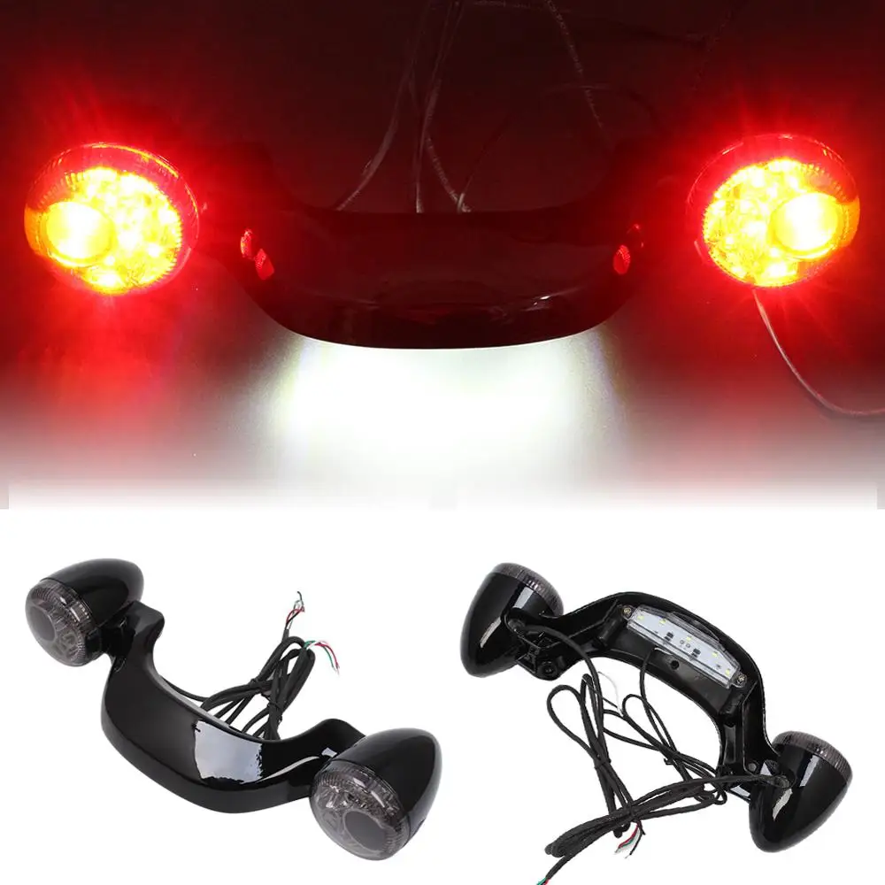 Gloss Black Motorcycle Smoke Rear LED Brake Light Turn Signal Bar For Harley Touring Street Road Glide 2010-2019
Gloss Black Motorcycle Smoke Rear LED Brake Light Turn Signal Bar For Harley Touring Street Road Glide 2010-2019