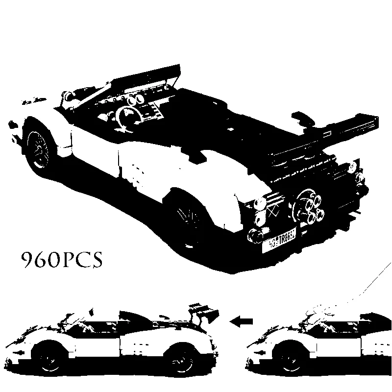 13105 Pagani wind son sports car solid block model car 23002 boy racing small particle puzzle children toy building block gift
13105 Pagani wind son sports car solid block model car 23002 boy racing small particle puzzle children toy building block gift