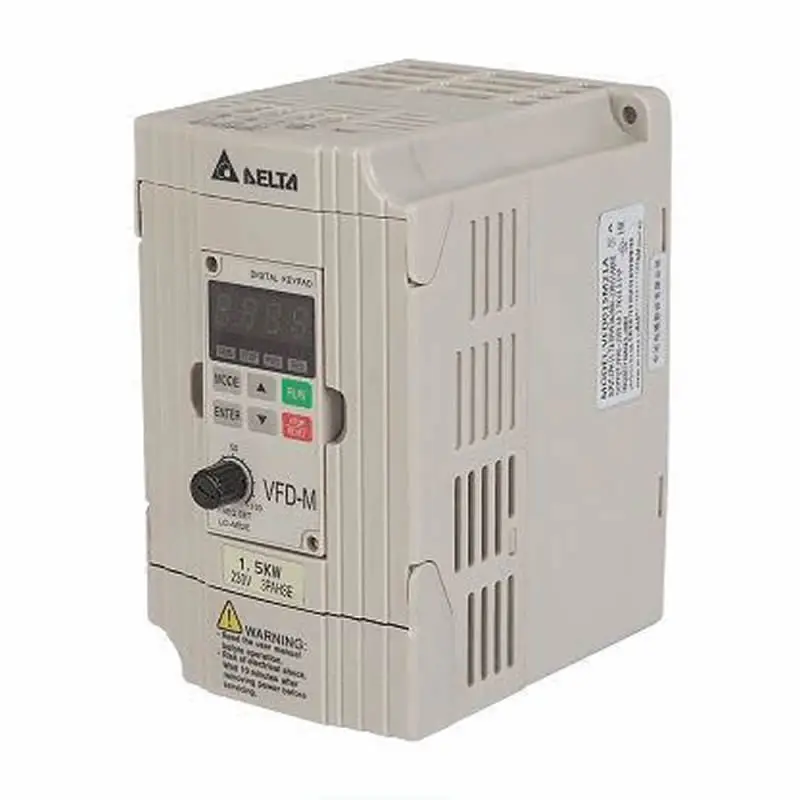 Оригинальный Инвертор Delta VFD015M21A вход 1ph 220 В выход 3ph Vfd015m21a 0 ~ 240 В 7A 0,1 ~ 400 Гц кВт 2 л. С.
Оригинальный Инвертор Delta VFD015M21A вход 1ph 220 В выход 3ph Vfd015m21a 0 ~ 240 В 7A 0,1 ~ 400 Гц кВт 2 л. С.