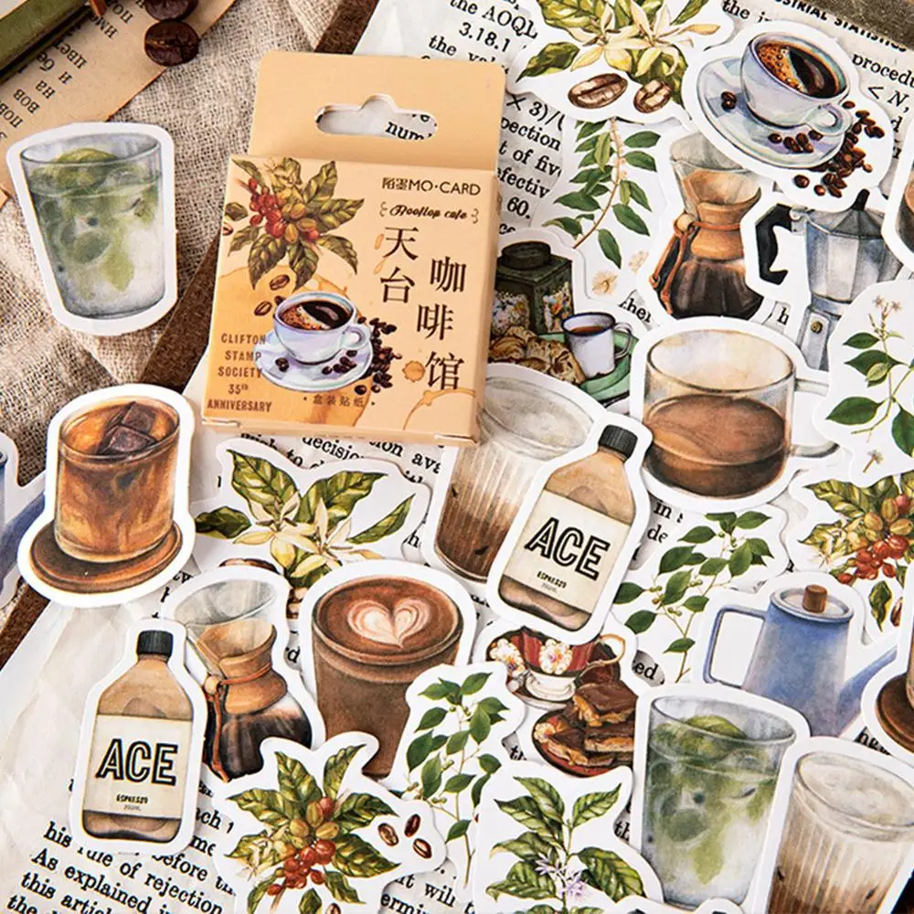 46Pcs/Box Sticker Roof Cafe Sticker DIY Journal Scrapbooking Stickers Phone Shell Decoration Sticker School Supplies 
46Pcs/Box Sticker Roof Cafe Sticker DIY Journal Scrapbooking Stickers Phone Shell Decoration Sticker School Supplies
