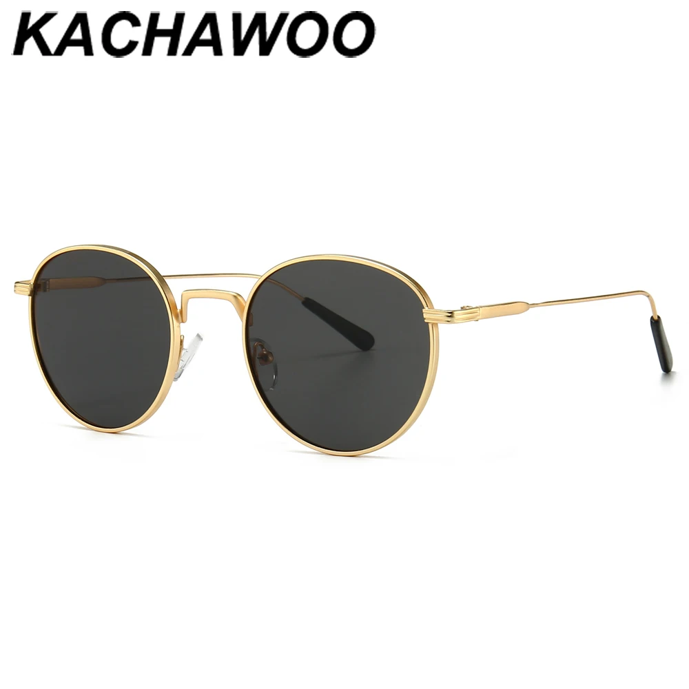 Kachawoo men's round sunglasses retro metal gold black brown classic sun glasses fashion woman accessories gifts drop ship
Kachawoo men's round sunglasses retro metal gold black brown classic sun glasses fashion woman accessories gifts drop ship