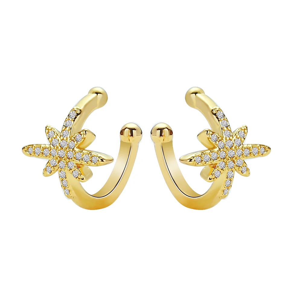 2021 Gold and Silver Premium Design Star Zircon Ear Clip Non-pierced Earrings Women's Jewelry 2021 New Arrival Vintage
2021 Gold and Silver Premium Design Star Zircon Ear Clip Non-pierced Earrings Women's Jewelry 2021 New Arrival Vintage
