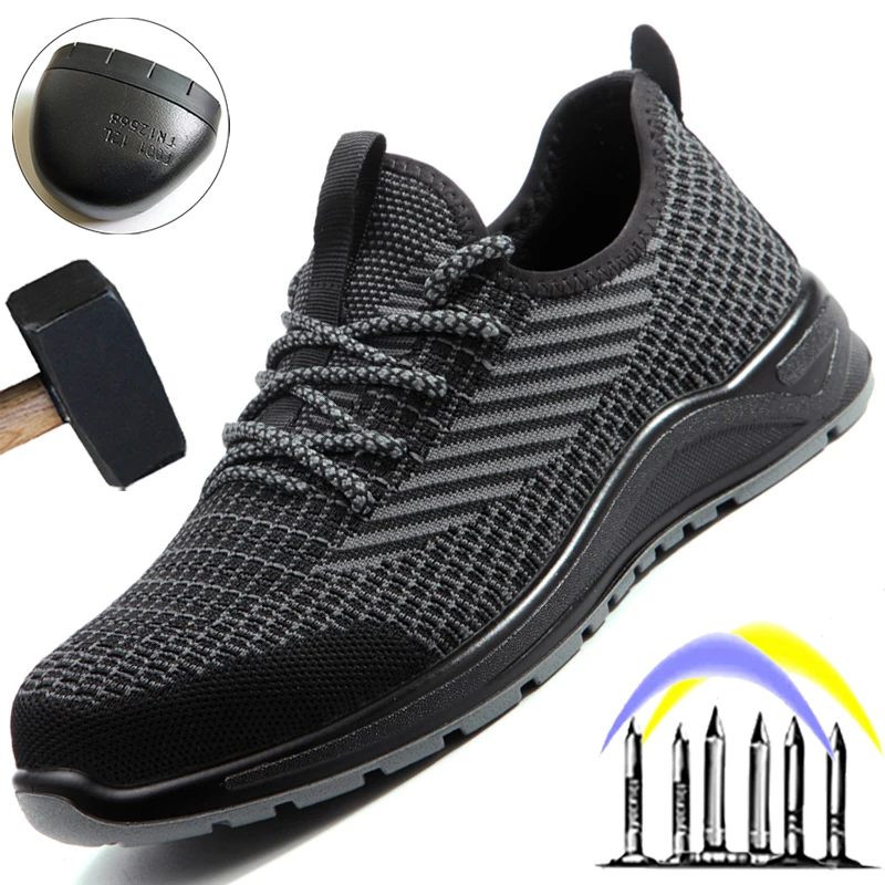 High Quality Work Safety Shoes Male Indestructible Work Shoes Puncture-Proof Security Protective Shoes Breathable Sneakers Men
High Quality Work Safety Shoes Male Indestructible Work Shoes Puncture-Proof Security Protective Shoes Breathable Sneakers Men