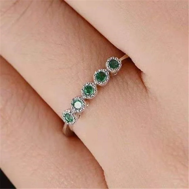 MFY Simple Single Row Green Zirconium Crystal Ring For Women Engagement Party Wedding Rings Hand Jewelry Accessories Size 6-10
MFY Simple Single Row Green Zirconium Crystal Ring For Women Engagement Party Wedding Rings Hand Jewelry Accessories Size 6-10