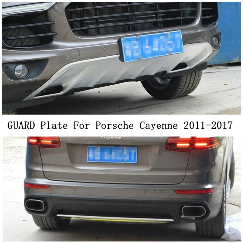 Защитная пластина переднего и заднего бампера для Porsche Cayenne 2011 2017