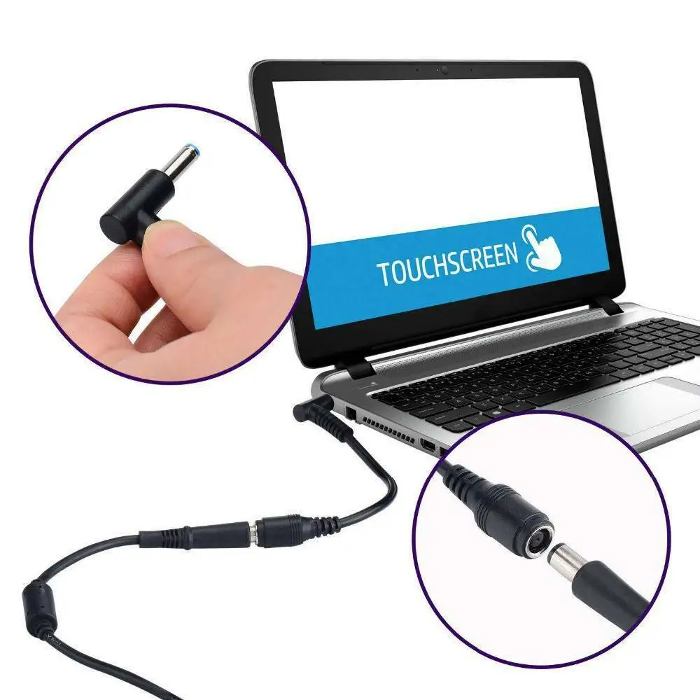 New DC Power Charger Converter Adapter Cable 7.4mm To 4.5mm Black with Blue Tip For HP Dell Blue Tips
New DC Power Charger Converter Adapter Cable 7.4mm To 4.5mm Black with Blue Tip For HP Dell Blue Tips
