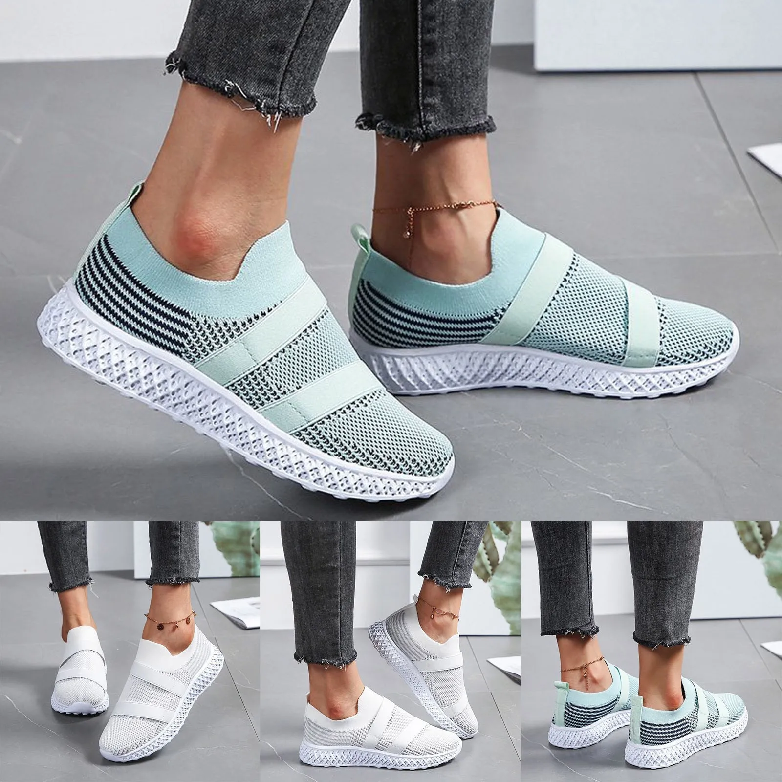 Fashion Women sneakers Mesh Casual Slip-On Sport Vulcanized Shoes Runing Breathable Flat Slip On Female Shoes Sneakers Size 43
Fashion Women sneakers Mesh Casual Slip-On Sport Vulcanized Shoes Runing Breathable Flat Slip On Female Shoes Sneakers Size 43
