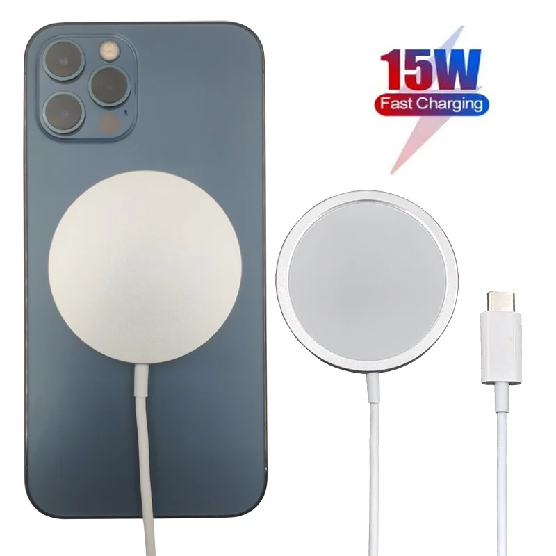 15W Magnetic Wireless Charger for iPhone 12 Pro Max 12pro Qi Fast Charger for iPhone 12 Mini USB C PD Adapter Magsafing
15W Magnetic Wireless Charger for iPhone 12 Pro Max 12pro Qi Fast Charger for iPhone 12 Mini USB C PD Adapter Magsafing