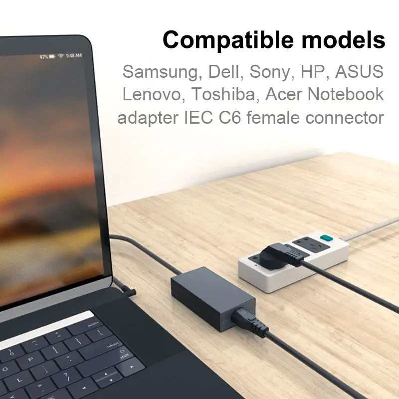 100pcs Notebook Power Supply Cable 1.2m 1.8m EU Schuko Plug IEC C5 Power Cord Cable For HP Dell Lenovo Acer HP Laptop Adapter
100pcs Notebook Power Supply Cable 1.2m 1.8m EU Schuko Plug IEC C5 Power Cord Cable For HP Dell Lenovo Acer HP Laptop Adapter