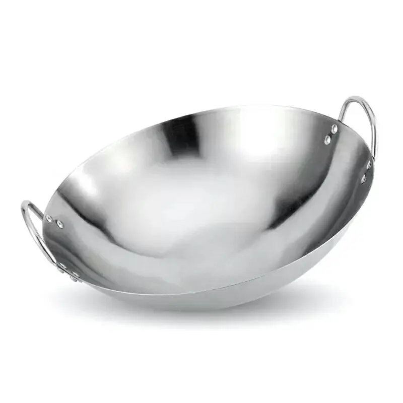 Кухонная посуда ручной работы нержавеющая сталь без покрытия|Воки| |