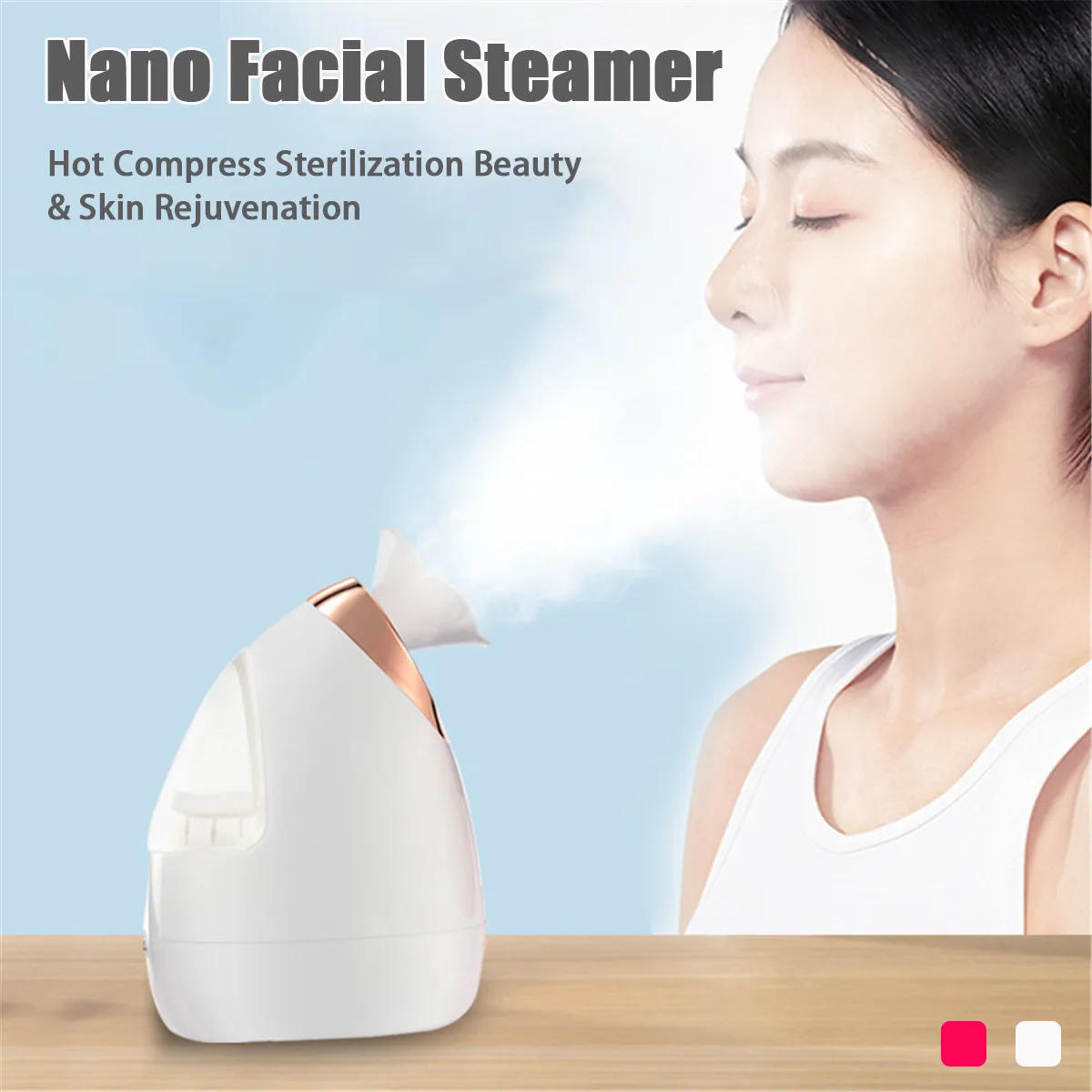 Nano Facial Steamer Large-capacity Water Tank Gentle And Deap Cleaning Face Steamer Electric Spa Beauty Skin Care Tools 280W
Nano Facial Steamer Large-capacity Water Tank Gentle And Deap Cleaning Face Steamer Electric Spa Beauty Skin Care Tools 280W