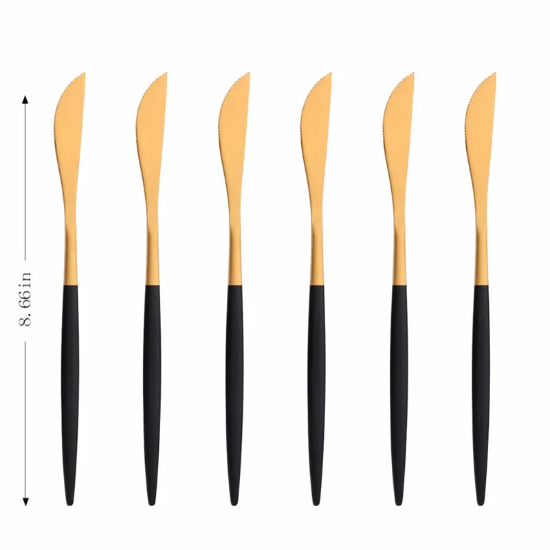6Pcs Matte Flatware Tableware Dinner Knives Cutlery Set Dinnerware Wedding Party Kitchen Dinner Knives Dinner Set Dropshipping
6Pcs Matte Flatware Tableware Dinner Knives Cutlery Set Dinnerware Wedding Party Kitchen Dinner Knives Dinner Set Dropshipping