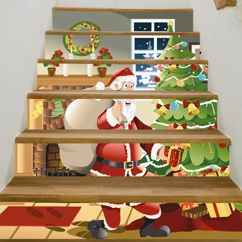 Christmas Forest Scenery Stairs Sticker Decor Villa Stairs Wallpaper Removable Peel & Santa Claus Wall Sticker
Christmas Forest Scenery Stairs Sticker Decor Villa Stairs Wallpaper Removable Peel & Santa Claus Wall Sticker