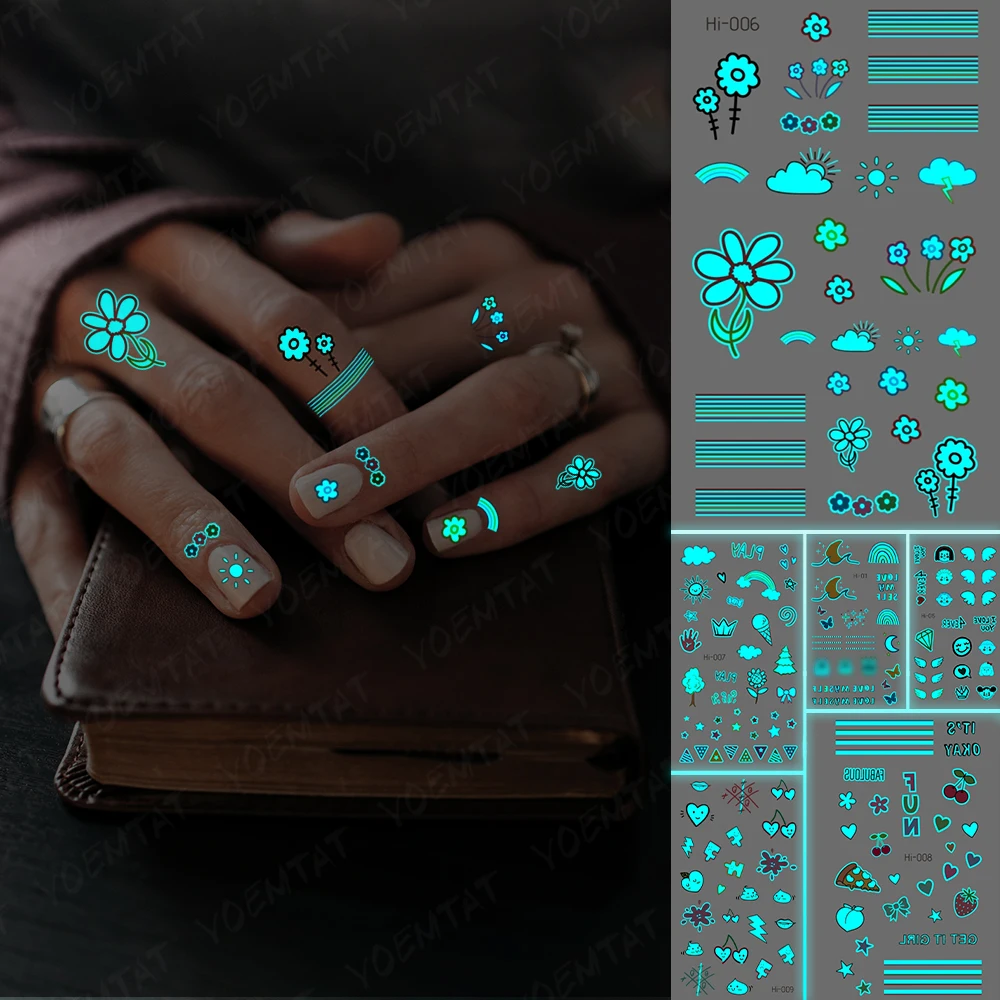 Luminous Rabbit Cat Cute Kids Tatto Note Bow Small Picture Waterproof Temporary Tattoo Stickers Women Men Tatto
Luminous Rabbit Cat Cute Kids Tatto Note Bow Small Picture Waterproof Temporary Tattoo Stickers Women Men Tatto