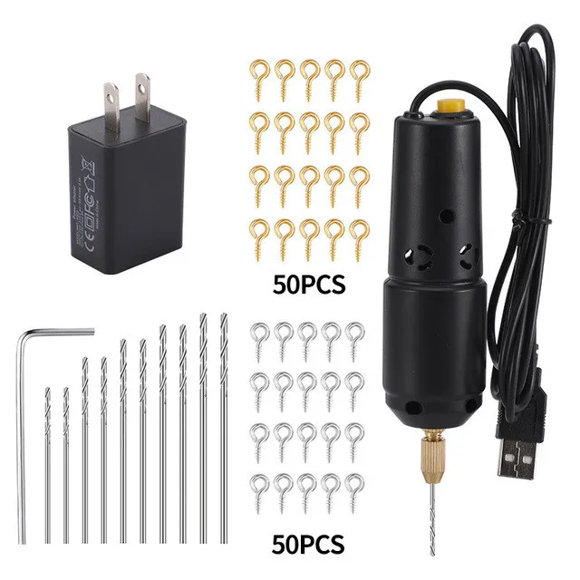 113pcs Drill Accessories 5V Electric Drill With USB Cable Portable Small Handheld Micro USB Drill Mini Drill High Quality
113pcs Drill Accessories 5V Electric Drill With USB Cable Portable Small Handheld Micro USB Drill Mini Drill High Quality