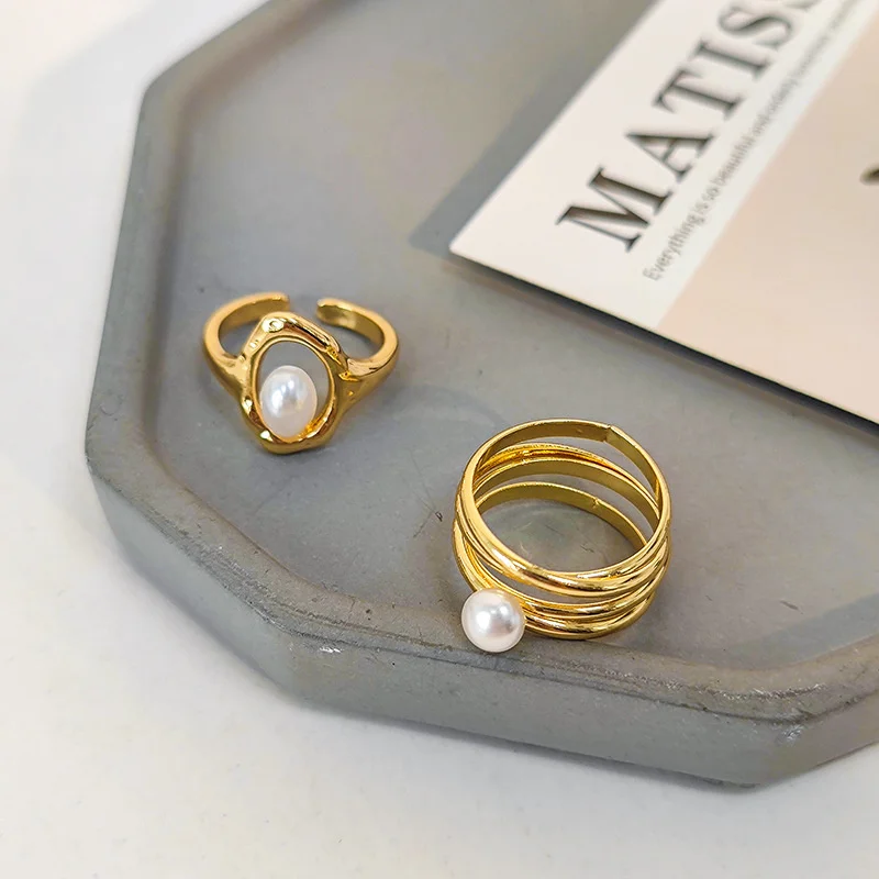2PCS Punk Pearl Layered Chunky Rings For Women Hip Hop Vintage Design Goth Open Ring 2021 Trend Geometric Adjustable Finger Ring
2PCS Punk Pearl Layered Chunky Rings For Women Hip Hop Vintage Design Goth Open Ring 2021 Trend Geometric Adjustable Finger Ring