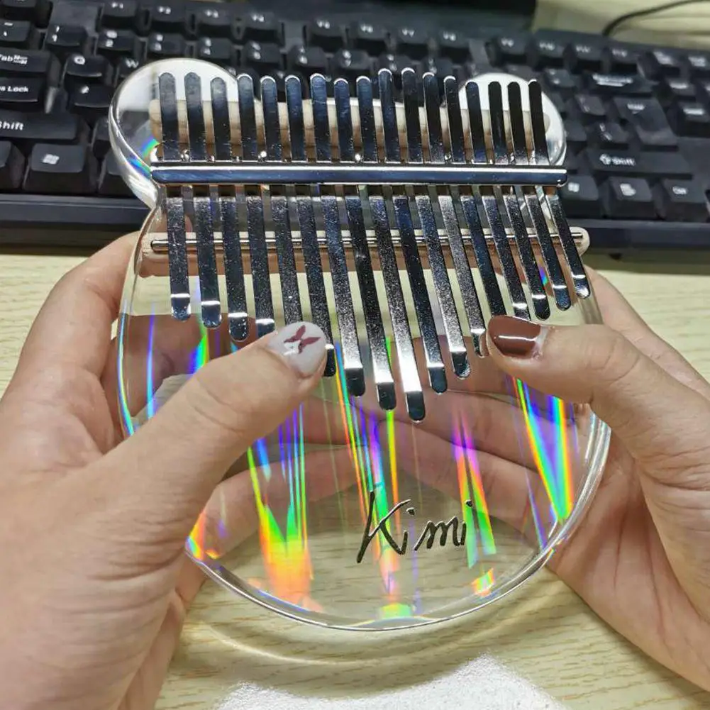 17 Key Kalimba Acrylic Thumb Piano Colorful Acrylic Mbira Sanza With Tuner Hammer Bag Finger Keyboard Musical Instrument
17 Key Kalimba Acrylic Thumb Piano Colorful Acrylic Mbira Sanza With Tuner Hammer Bag Finger Keyboard Musical Instrument