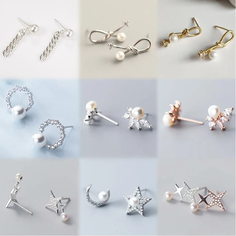 PONYKISS Trendy S925 Sterling Silver Star Round Moon Pearl Zircon Stud Earrings Women Party Delicate Jewelry chic Accessories
PONYKISS Trendy S925 Sterling Silver Star Round Moon Pearl Zircon Stud Earrings Women Party Delicate Jewelry chic Accessories